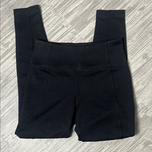 Athleta Herringbone Black Leggings Size S